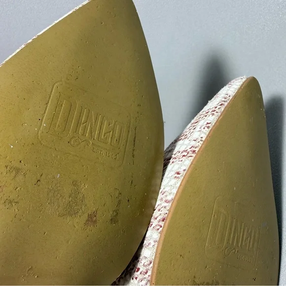 Dingo Kitty Kat Snake Print Fringe Tall Western Leather Boots like new - Picture 13 of 15